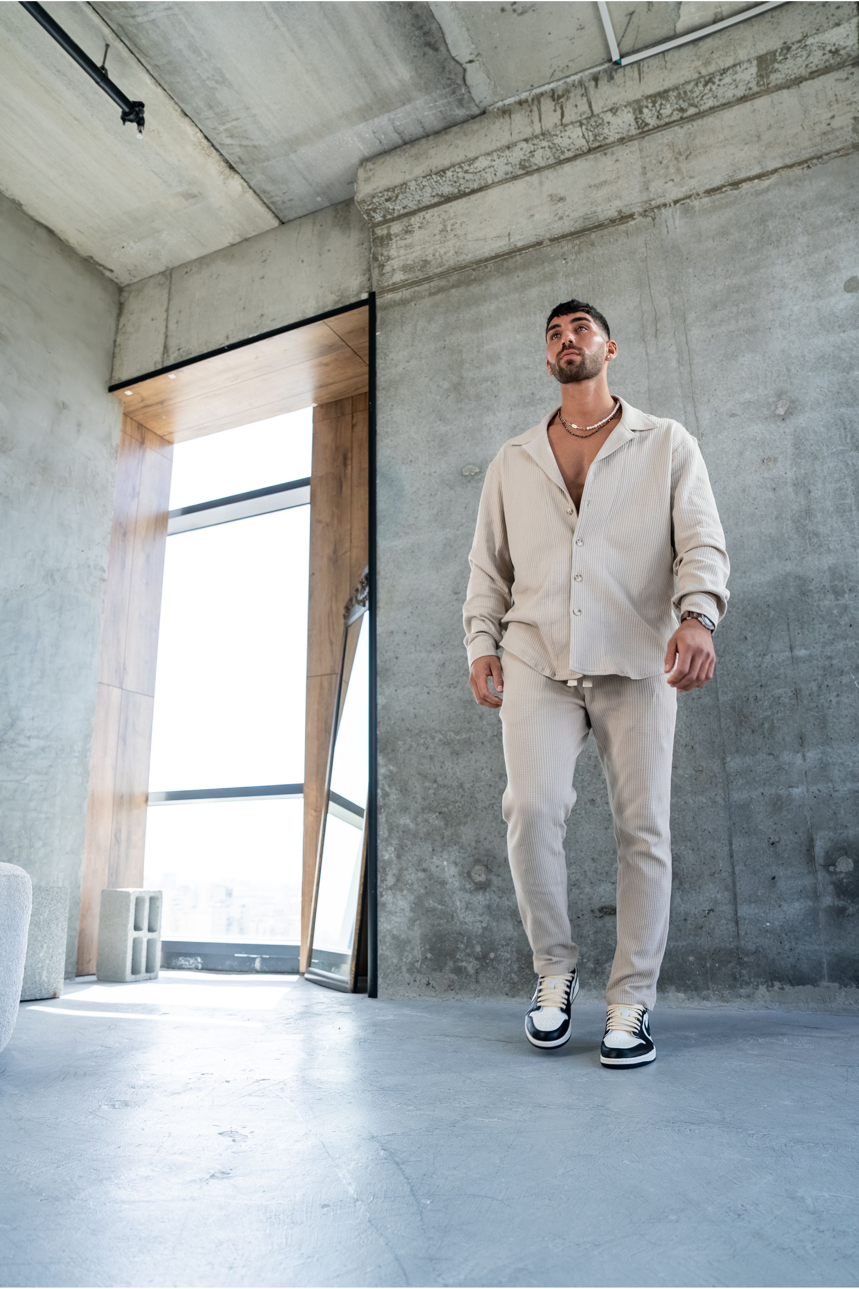 ELEGANT PANTS WAFFLE - MOCHA - Butterfly Sneakers