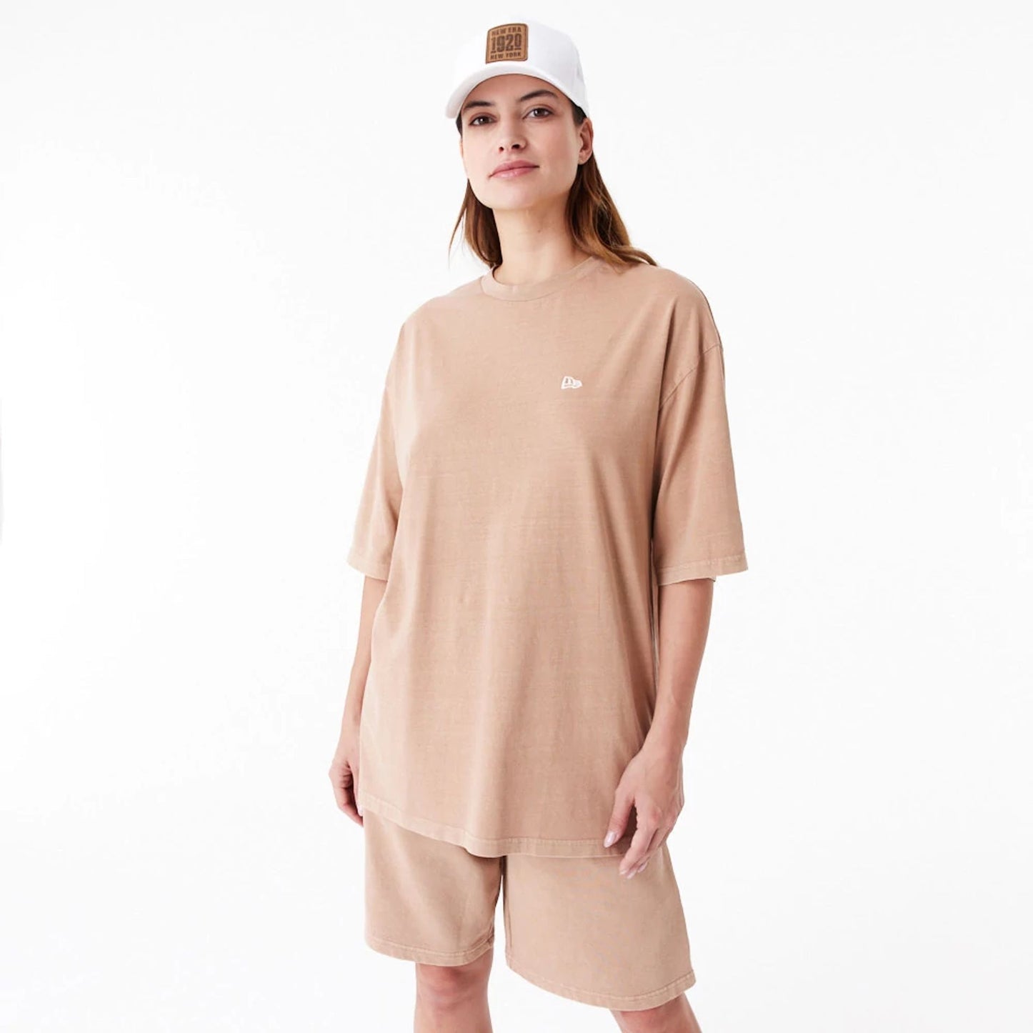 New Era Washed Orange Oversized T-Shirt