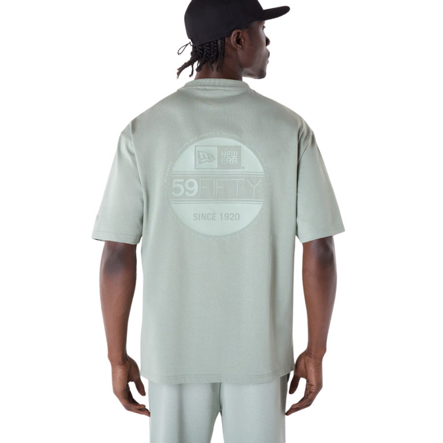 New Era Sticker Pastel Green Oversized T-Shirt