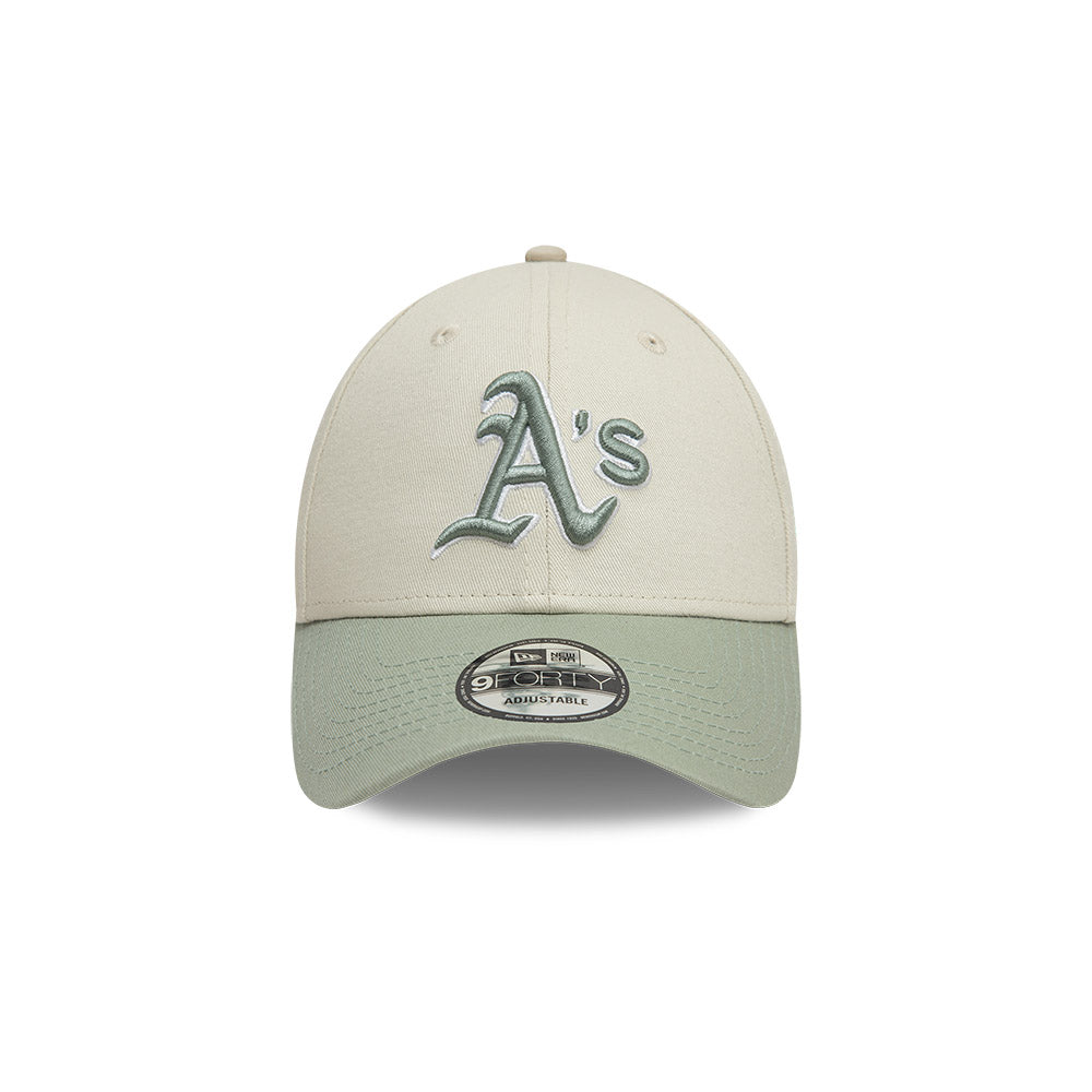 Oakland Athletics World Series Patch Cream 9FORTY Adjustable Cap