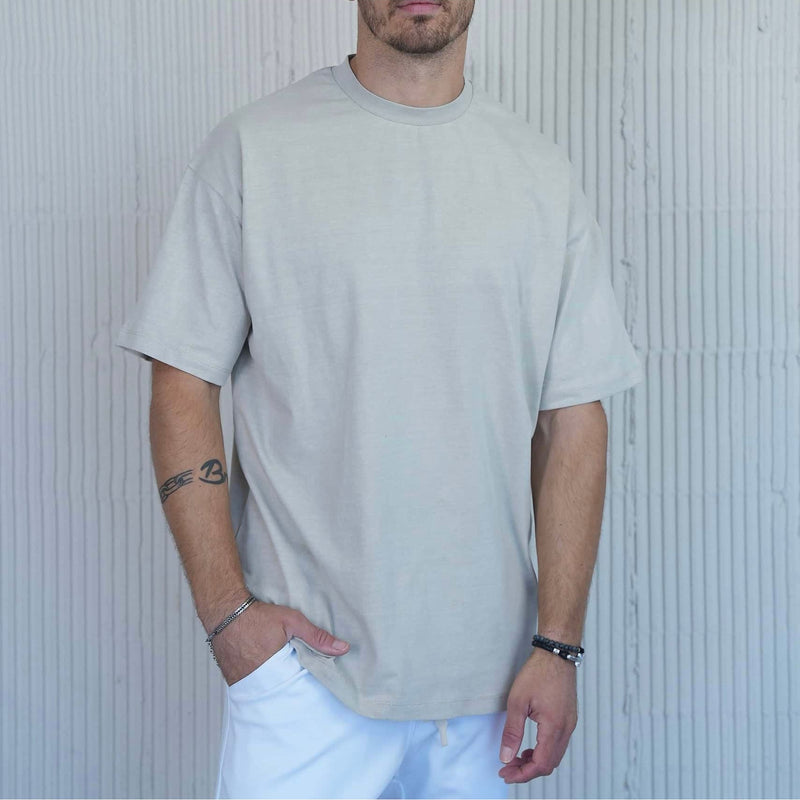 Classic T-Shirt Oversized - concrete gray - Butterfly Sneakers