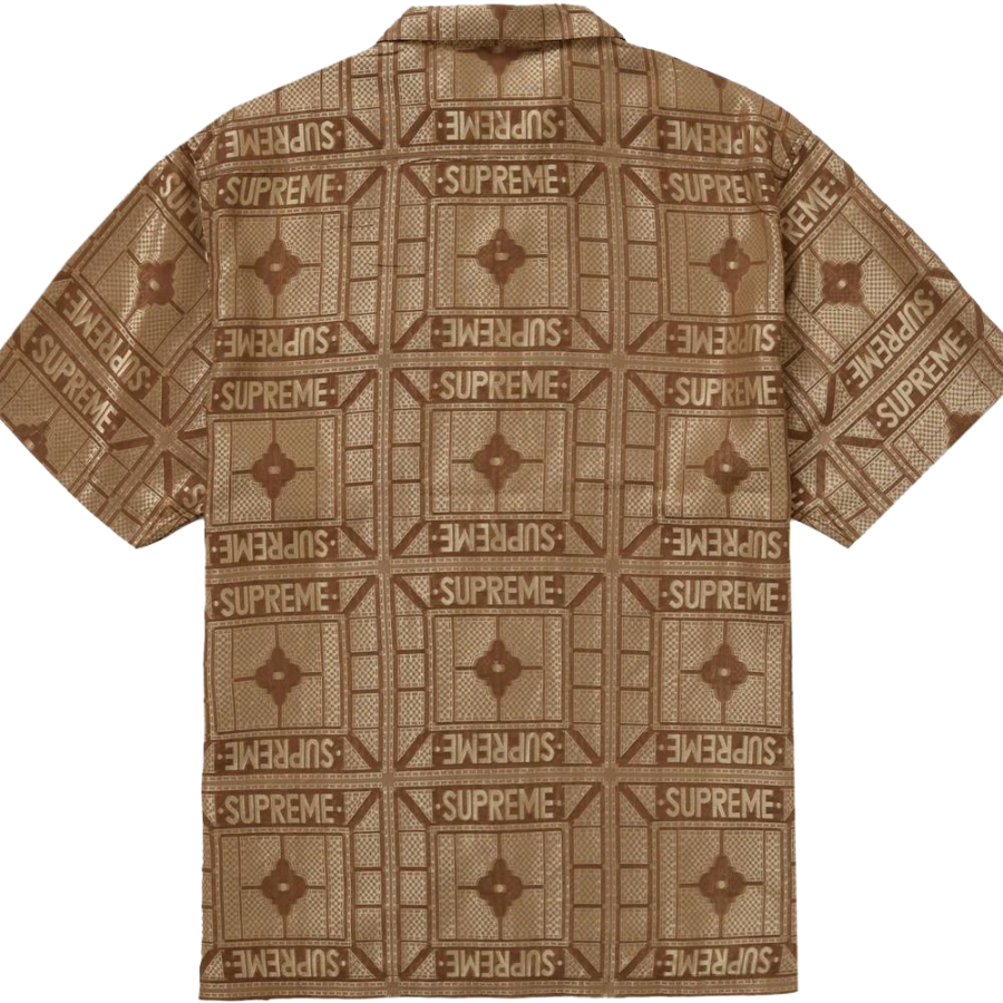 Supreme Tray Jacquard S/S Shirt
Tan