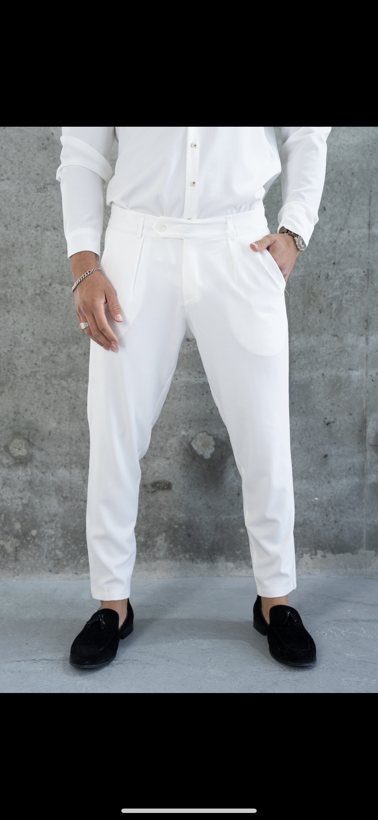 ELEGANT PANTS MAX MARA - WHITE