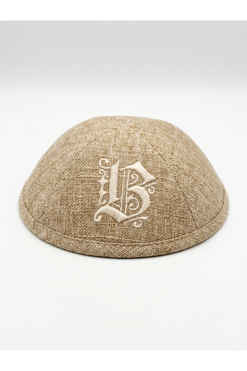 BUTTERFLY KIPPAH - בז'