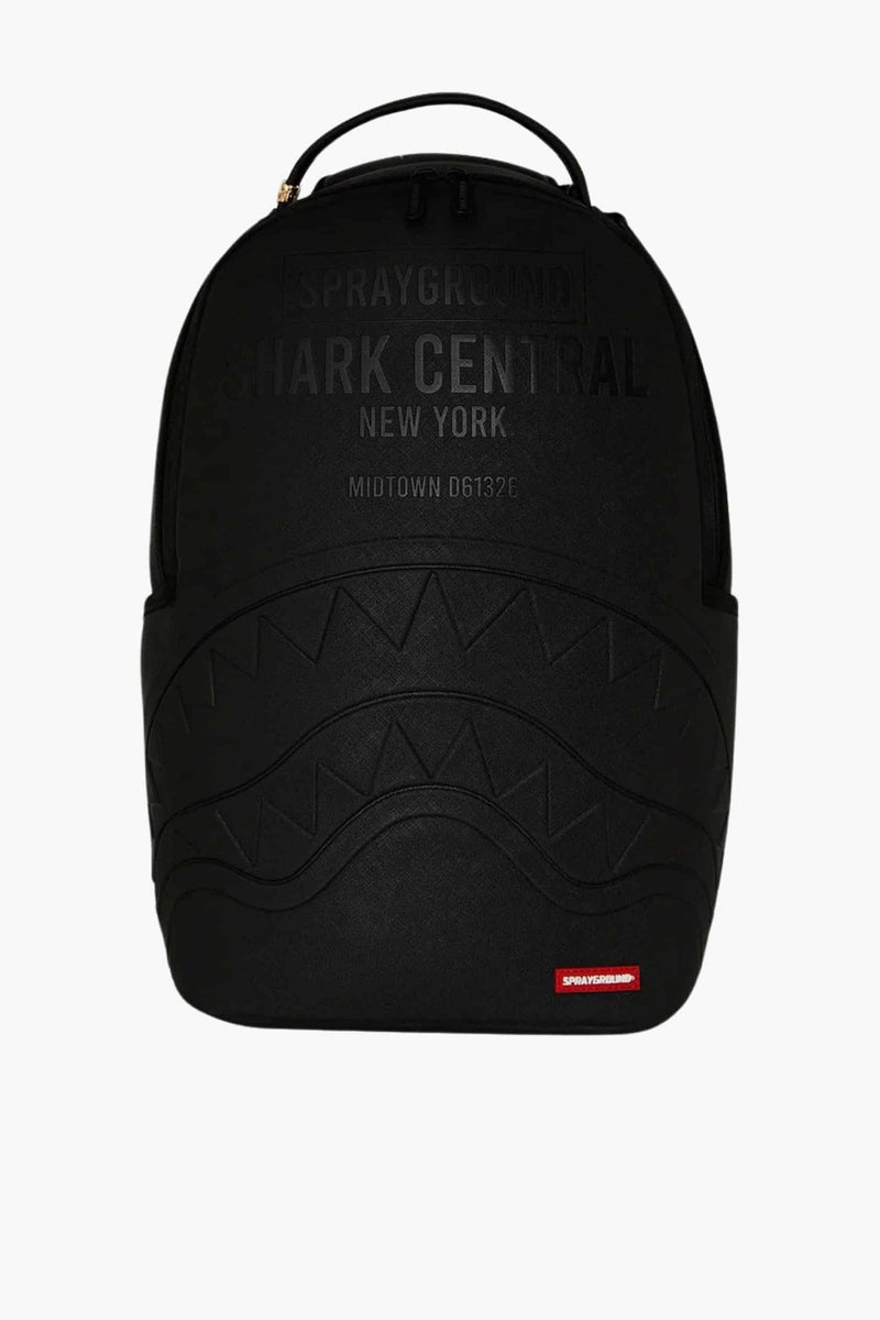 SHARK CENTRAL EMBOSSED BLACK DLXSV BACKPACK תיק גב