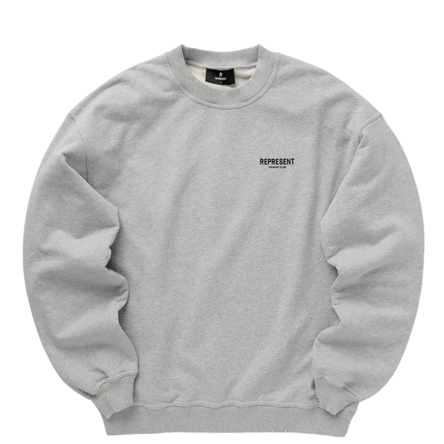 REPRESENT OWNERS CLUB SWEATER - LIGHT GREY