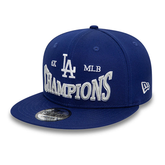 LA Dodgers Champions Patch Blue 9FIFTY Snapback Cap