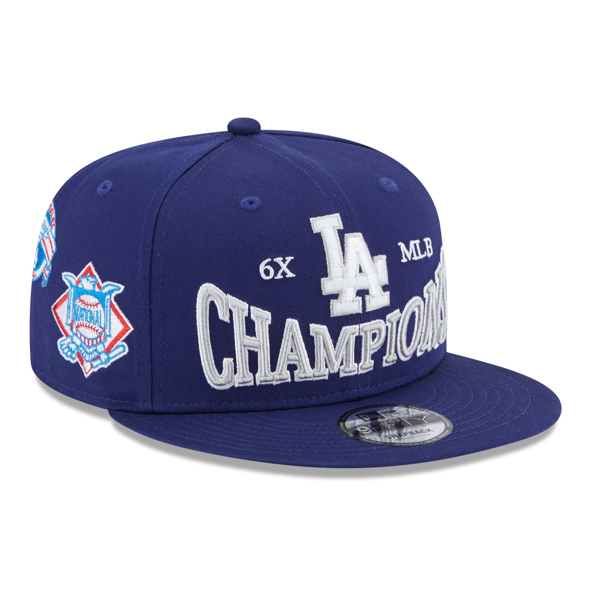 LA Dodgers Champions Patch Blue 9FIFTY Snapback Cap