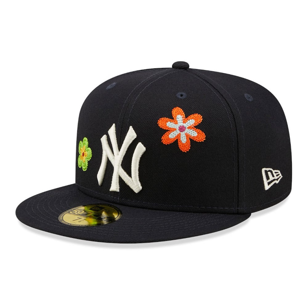 New York Yankees MLB Flower Patch Navy 59FIFTY Fitted Cap