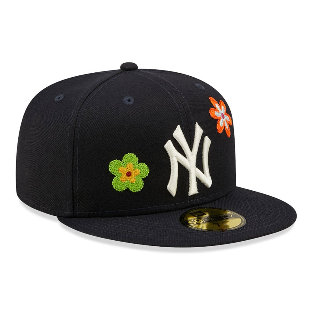 New York Yankees MLB Flower Patch Navy 59FIFTY Fitted Cap