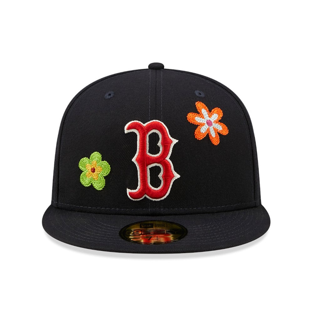 Boston Red Sox MLB Flower Navy 59FIFTY Fitted Cap - New era