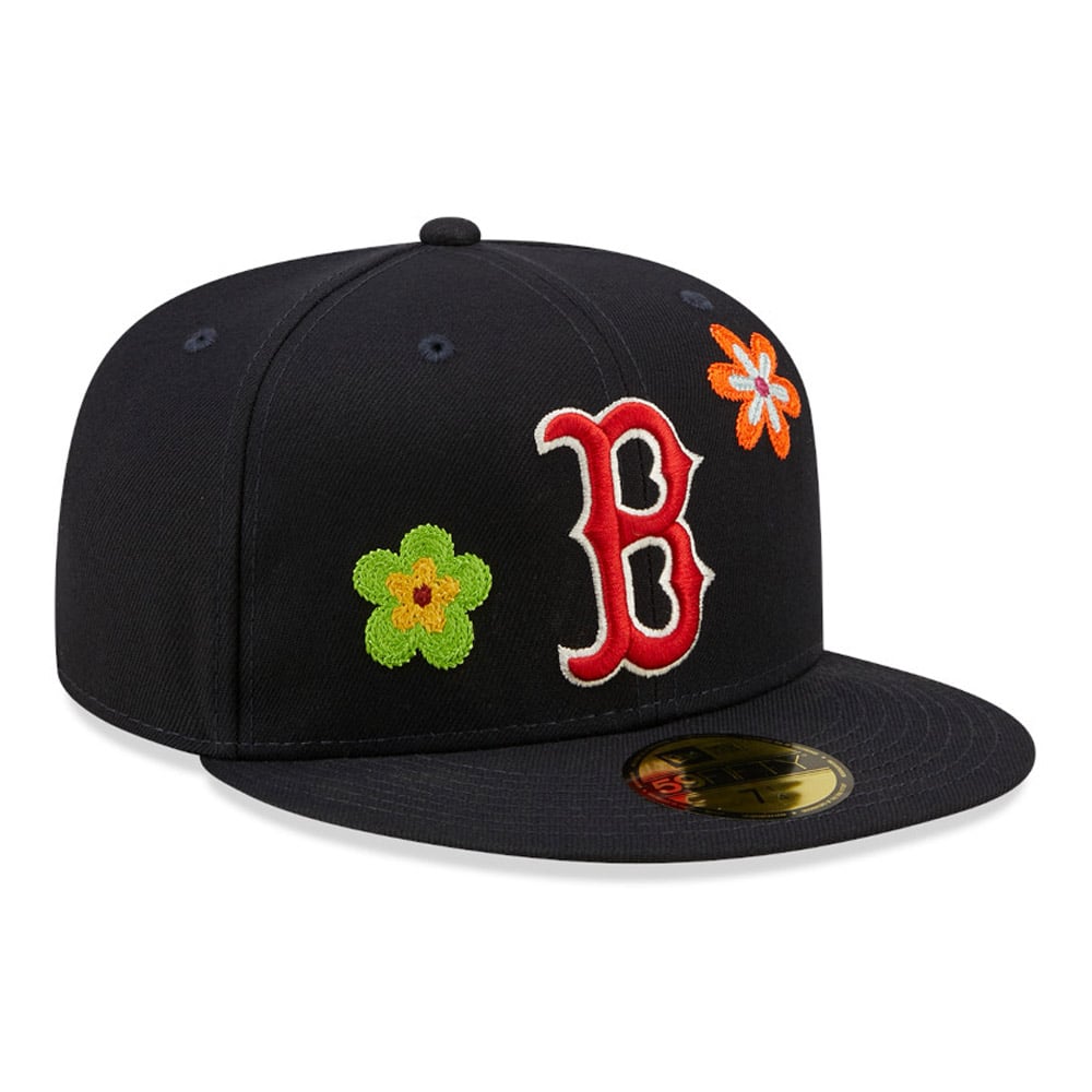 Boston Red Sox MLB Flower Navy 59FIFTY Fitted Cap - New era