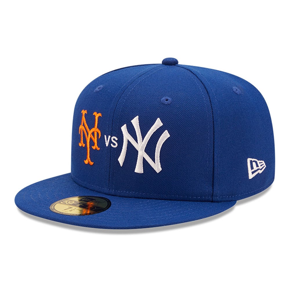 New York Mets Yankees Cooperstown Blue 59FIFTY Cap