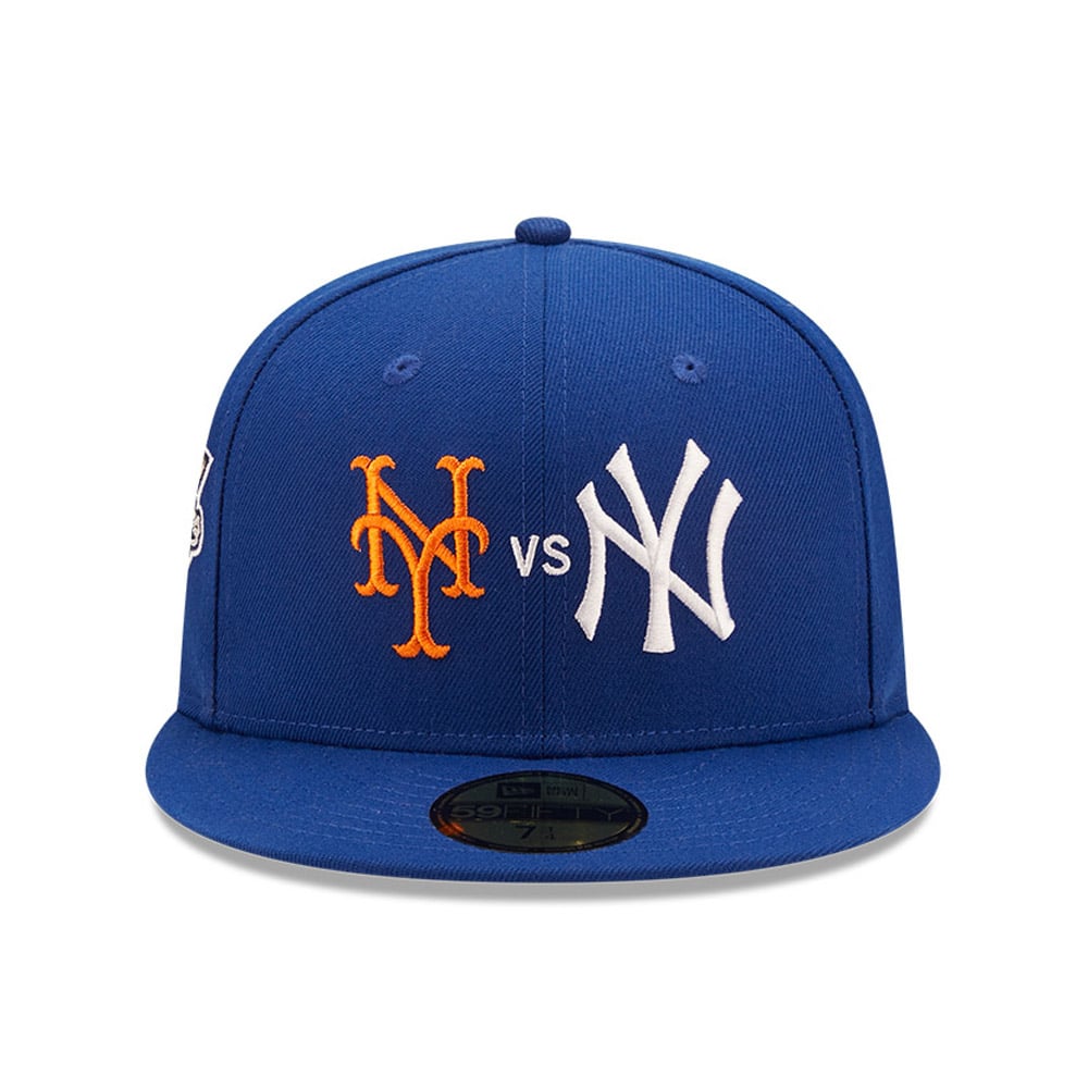 New York Mets Yankees Cooperstown Blue 59FIFTY Cap