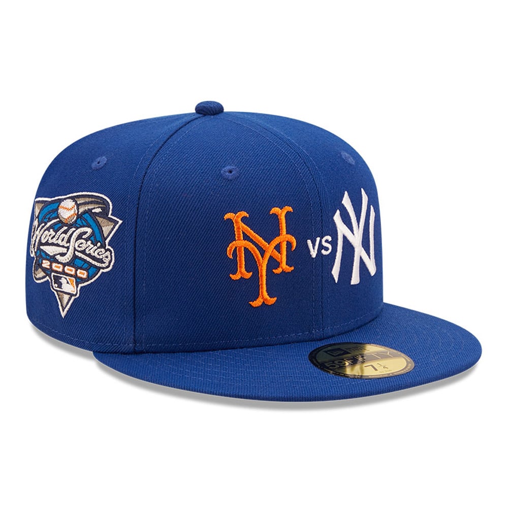 New York Mets Yankees Cooperstown Blue 59FIFTY Cap