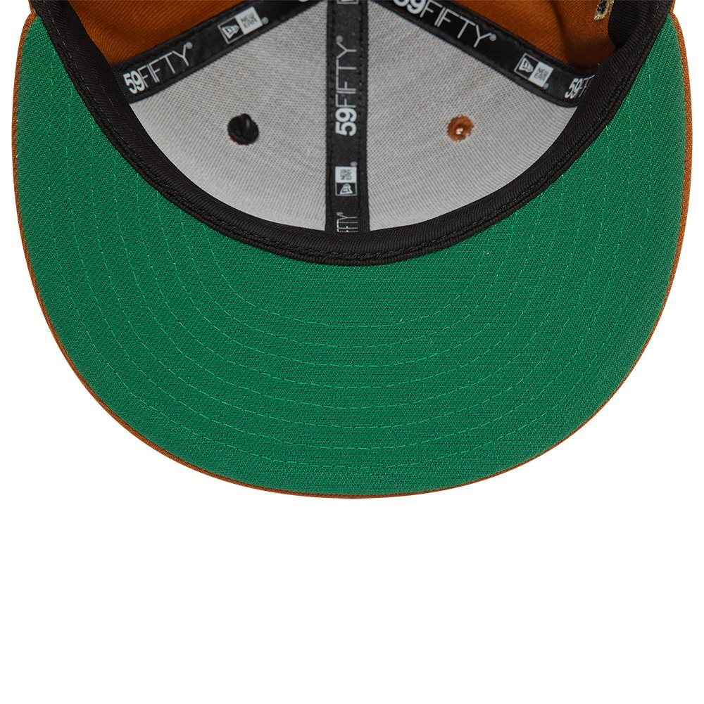 New Era Script Brown 59FIFTY Fitted Cap