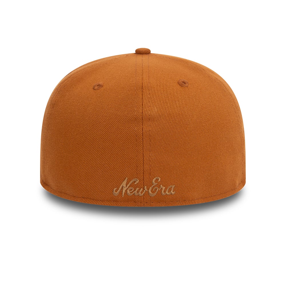 New Era Script Brown 59FIFTY Fitted Cap