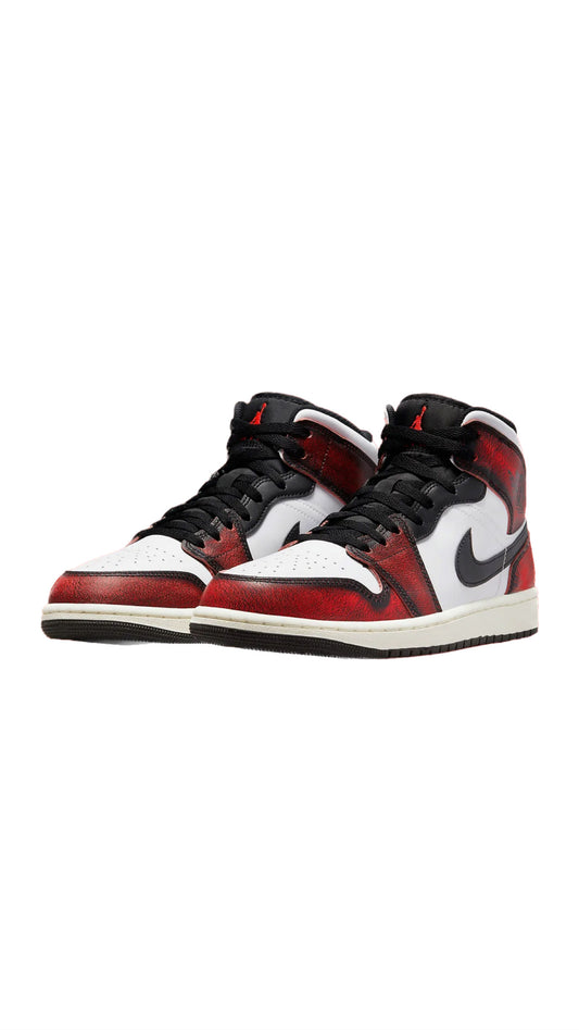 Jordan 1 mid 'Infra red' - Butterfly Sneakers