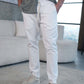 מכנס לבן אלגנט עם לייקרה