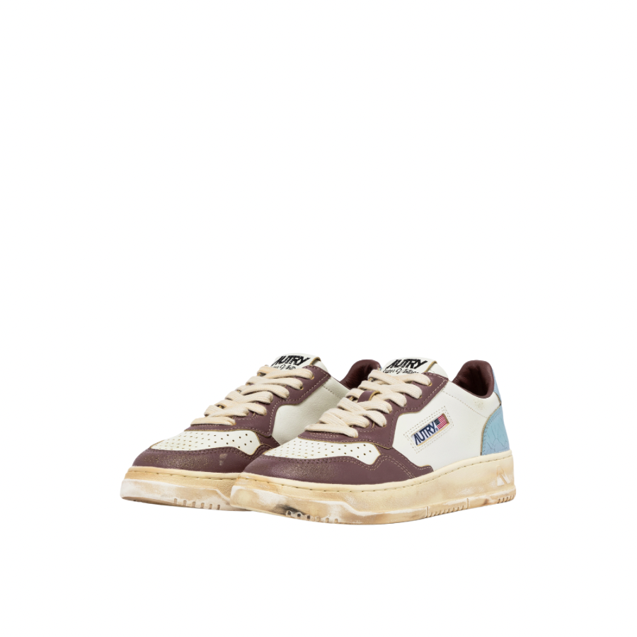 SUPER VINTAGE IN WHITE BLUE & TAUPE סניקרס