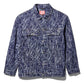 PRINT BUTTON FRONT DENIM JACKET Denim Blue - Butterfly Sneakers