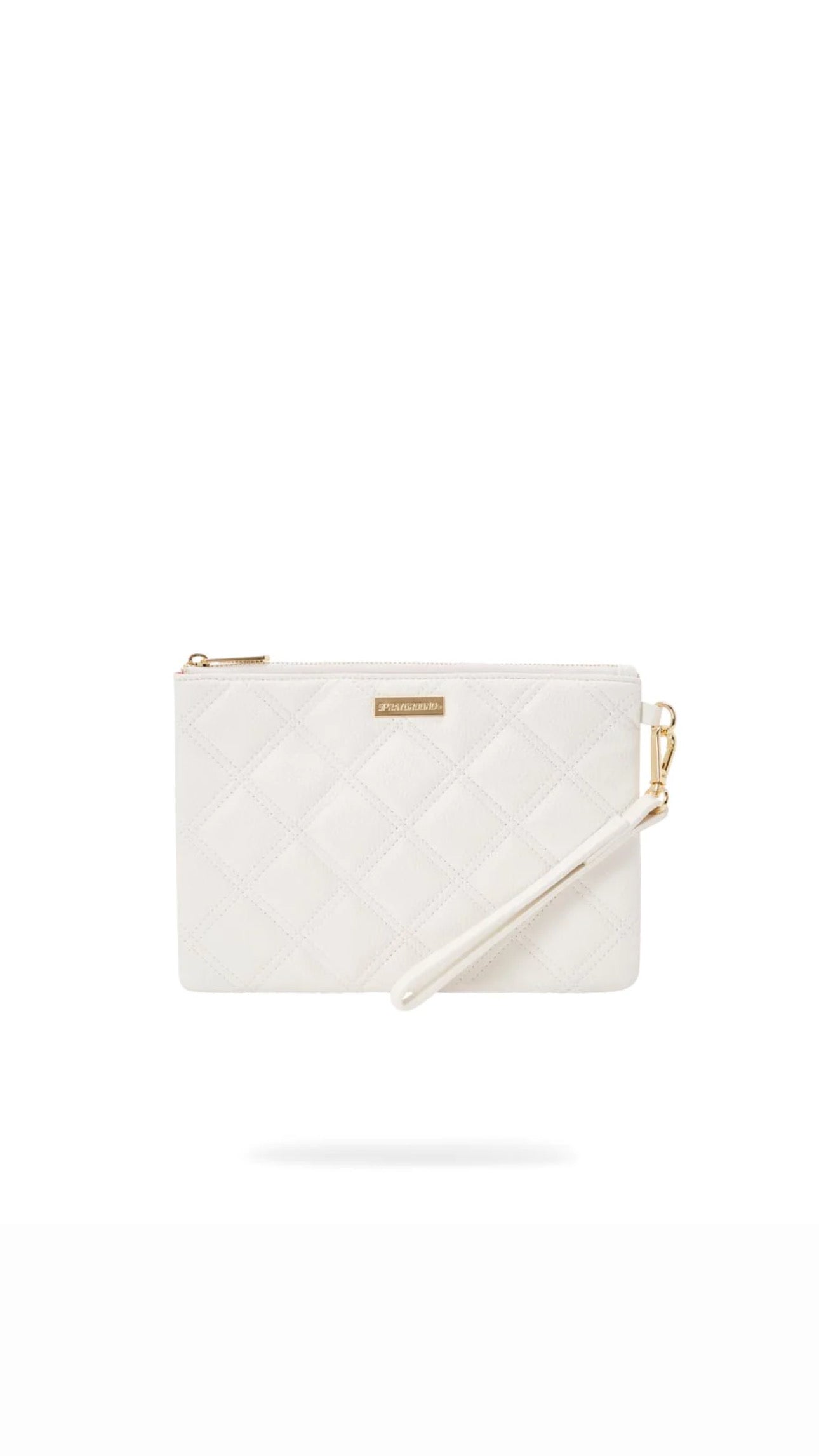 SPRAYGROUND RIVIERA WHITE GOLD CROSS OVER CLUTCH - Butterfly Sneakers