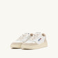 MEDALIST LOW MANLS02 - LEAT/SUEDE WHT/BRNSUG
