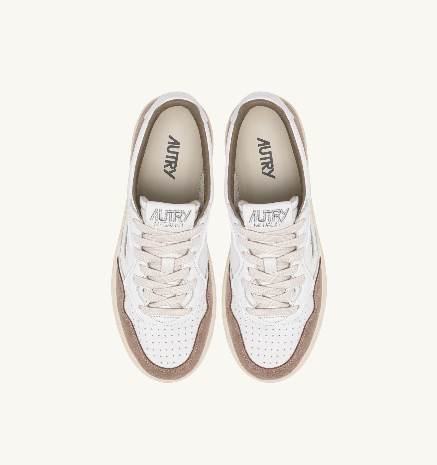MEDALIST LOW MANGS43 - GOAT/SUEDE WHT/TOBACCO