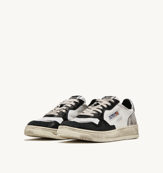 SUP VINT LOW MANSV11 - LEAT/LEAT WHT/BLK/SIL