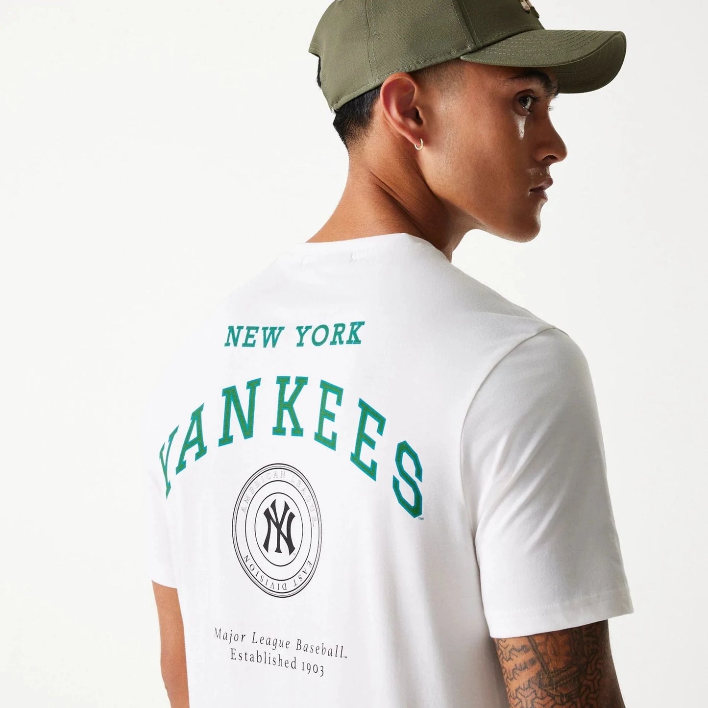 New York Yankees MLB Arch חולצת טי שרט שרוול קצר