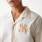 New York Yankees MLB Taping חולצה מכופתרת שרוול קצר
