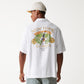 New York Yankees MLB Graphic White Revere חולצת טי שרט מכופתרת
