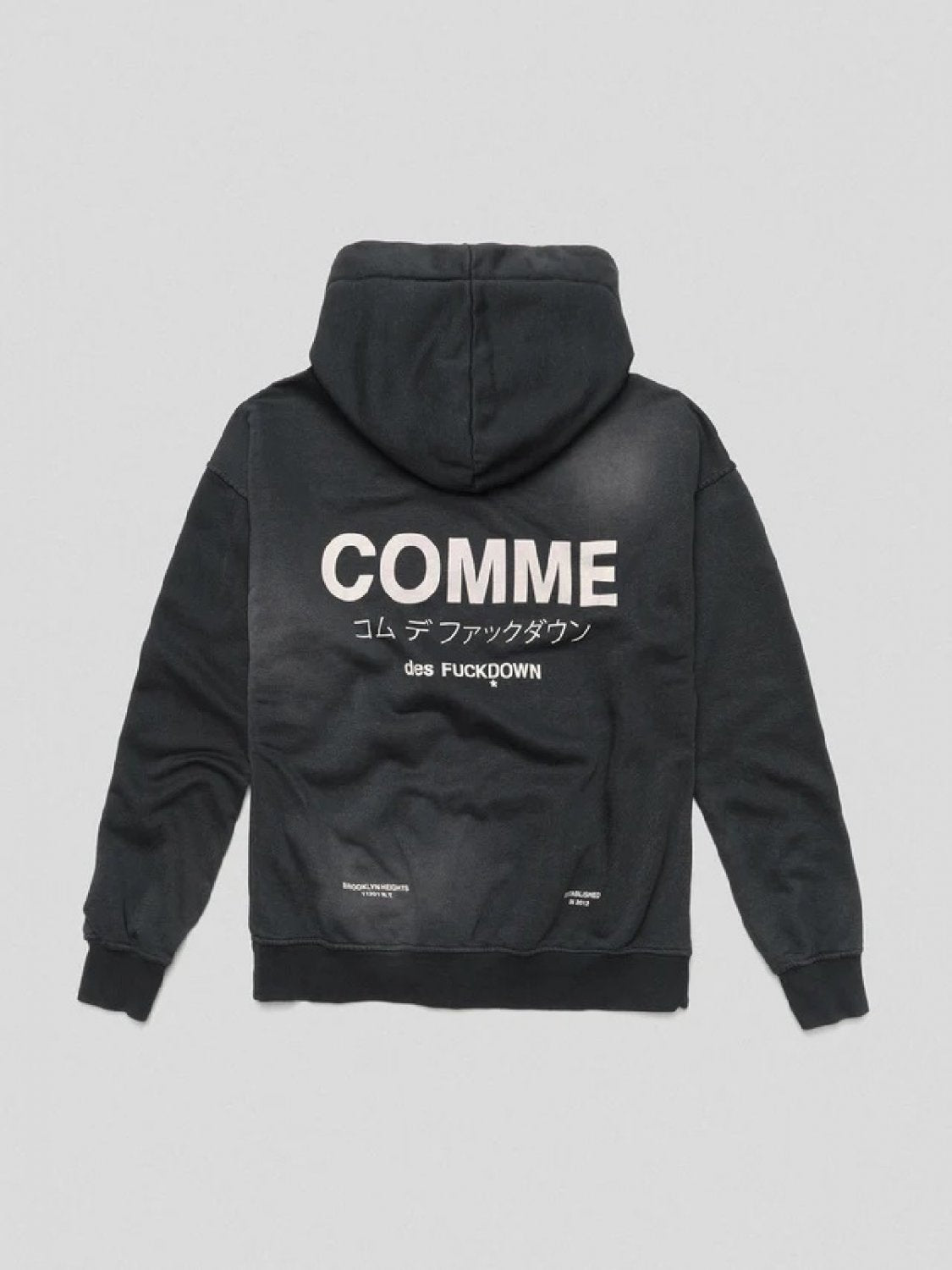 COMME DES FUCKDOWN HOODIE BLACK 1740