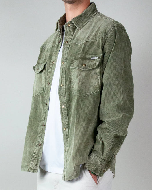 GIANNI LUPO ג'קט קורדרוי ירוק