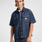 SS WORKWEAR חולצת גינס מכופתרת שרוול קצר