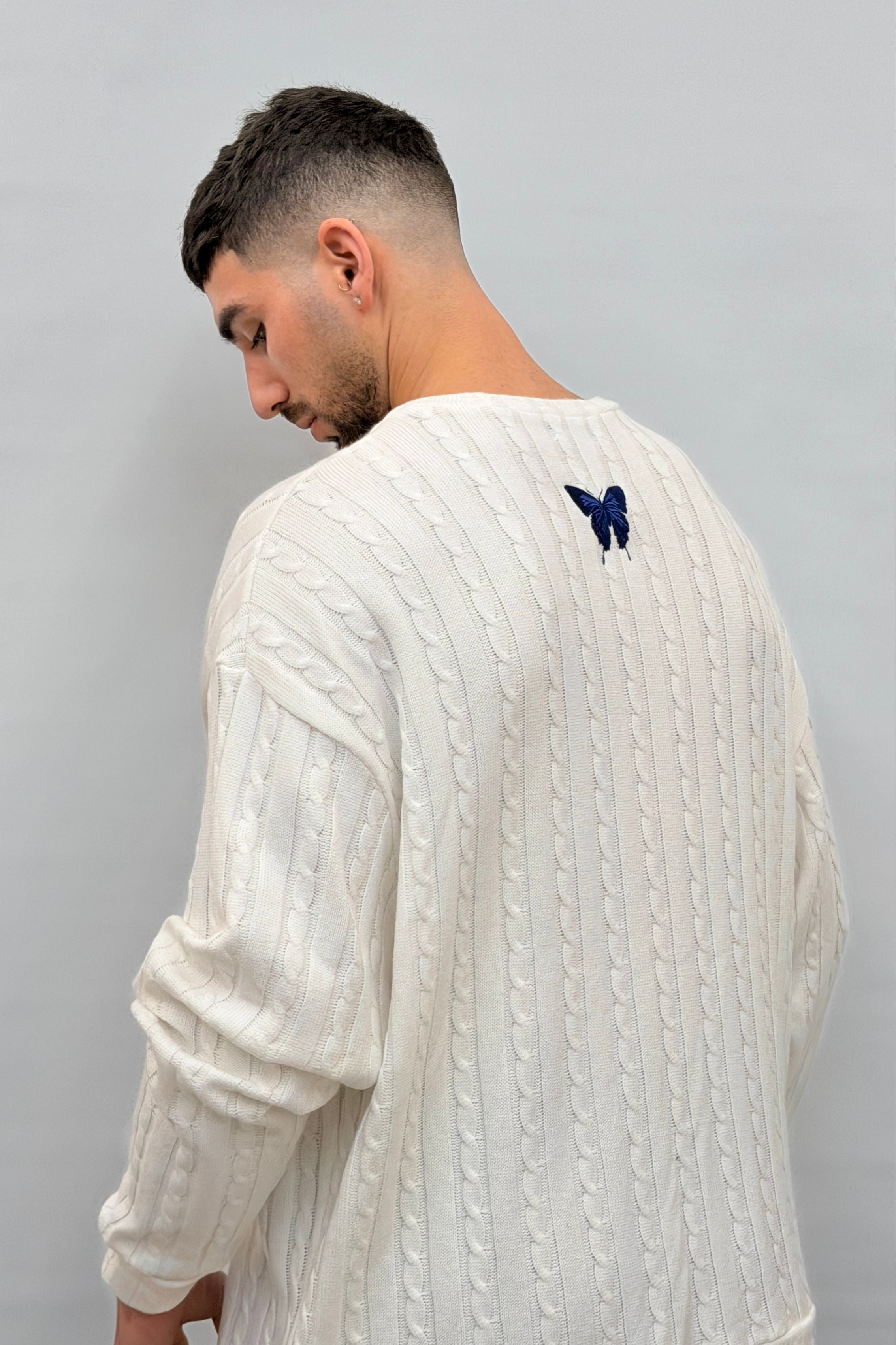 Butterfly Boy Signature Cable Knit סריג - Butterfly Sneakers