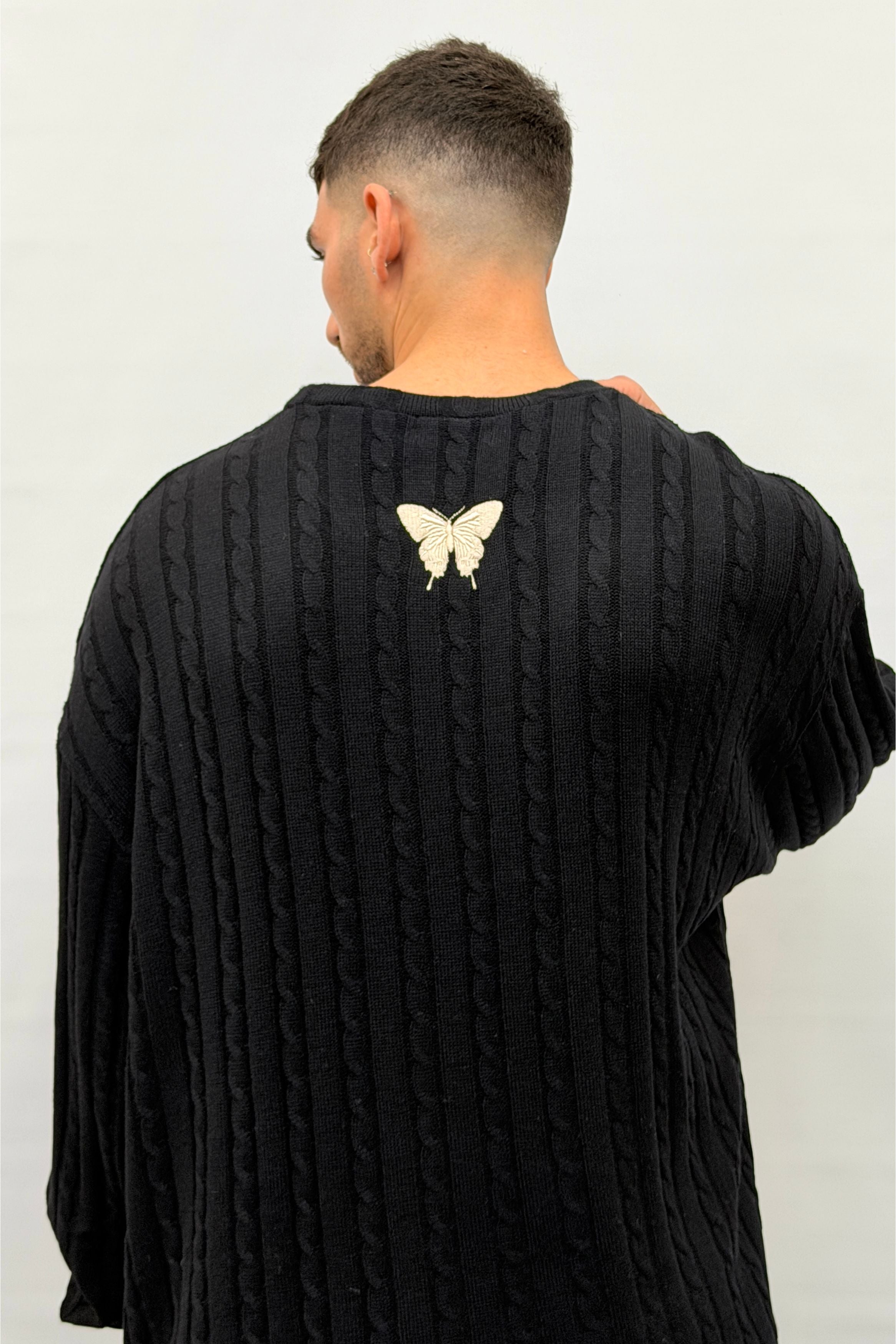 Butterfly Boy Signature Cable Knit סריג - Butterfly Sneakers