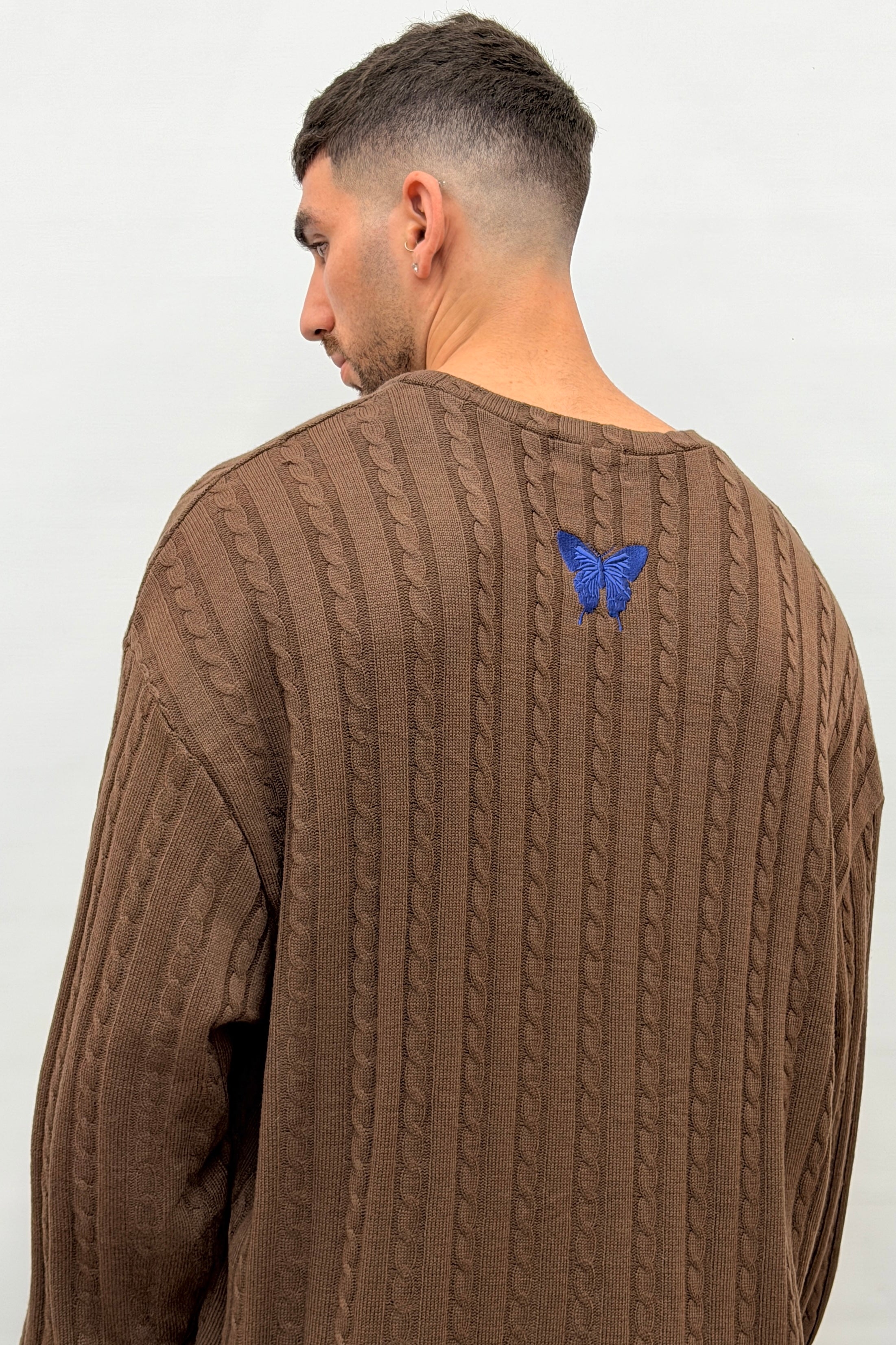 Butterfly Boy Signature Cable Knit סריג - Butterfly Sneakers