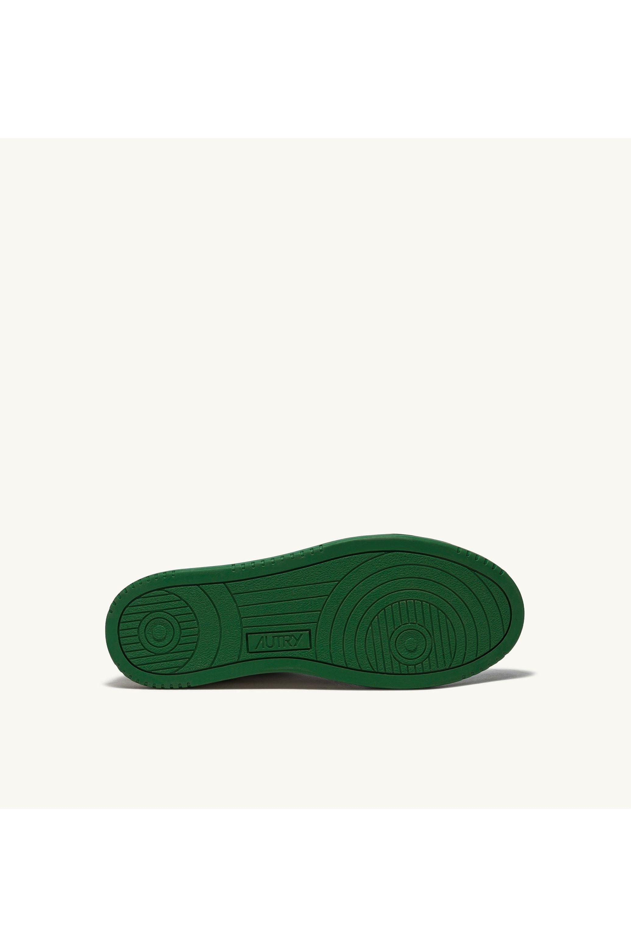 MEDALIST LOW MAN WB03 LEATHER/LEATHER WHITE/GREEN - Butterfly Sneakers