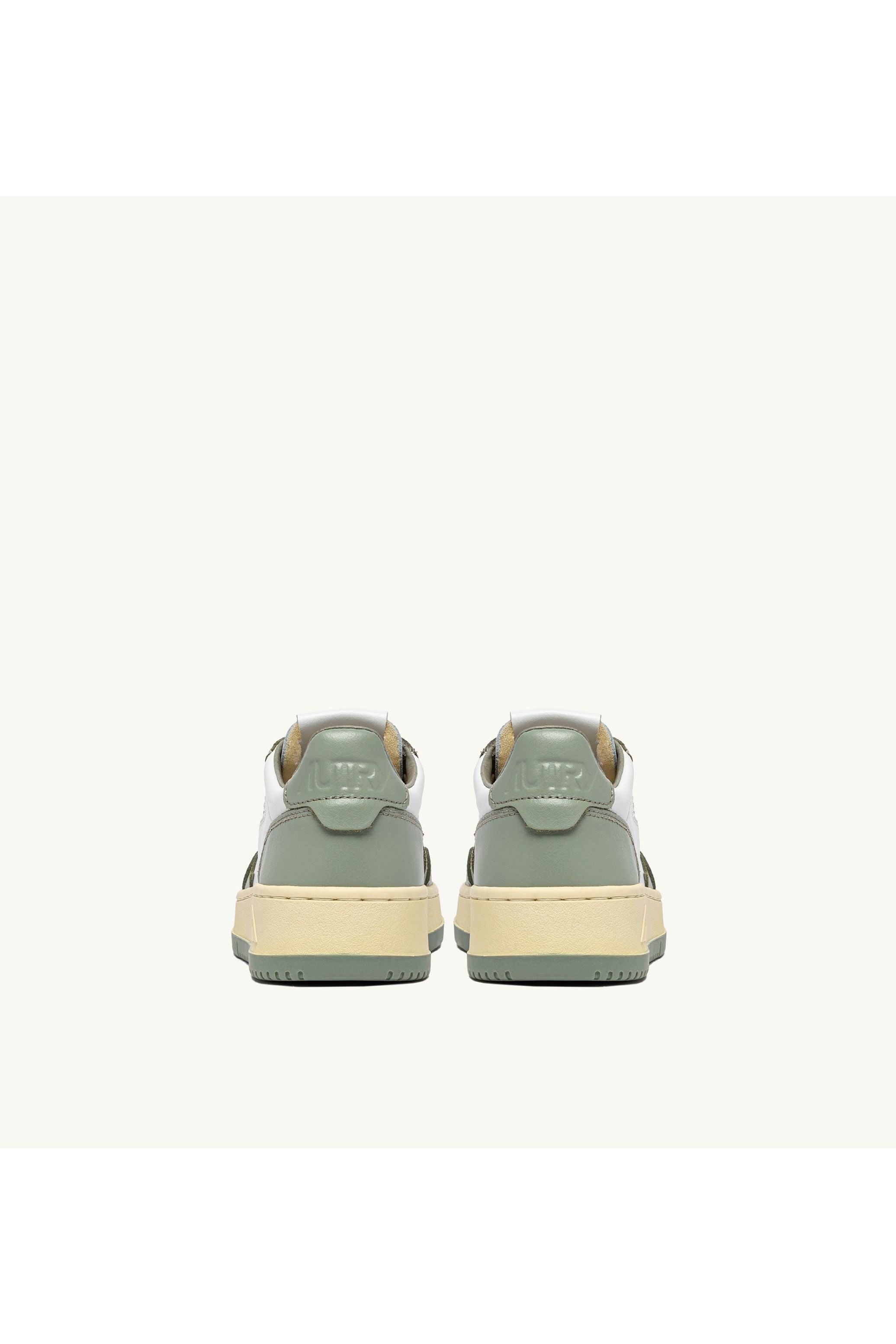 MEDALIST LOW MAN WB65 LEATHER/LEATHER WHITE/SEA GRASS - Butterfly Sneakers