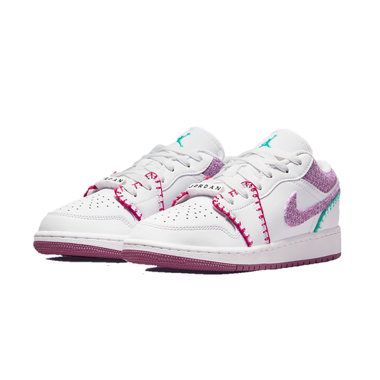 Jordan 1 low 'Light bordeaux' - Butterfly Sneakers