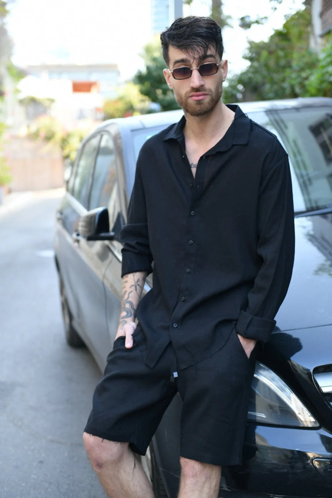 פשתן קצר שחור