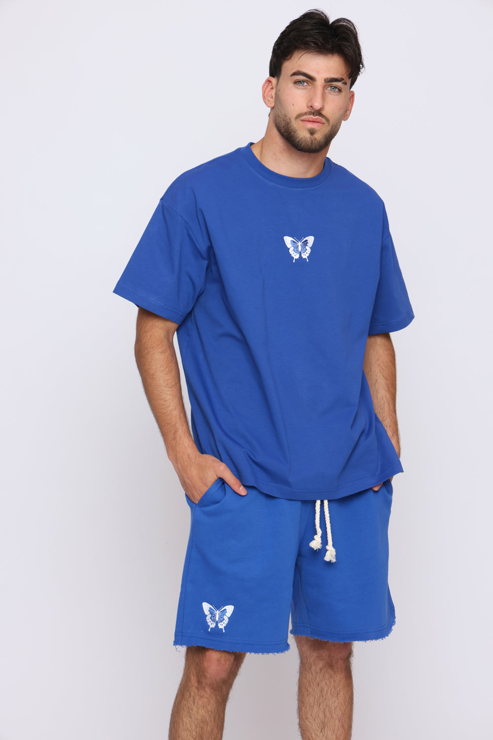 THE SIX 5/6 Blue Morph SHORTS מכנסיים קצרים - Butterfly Sneakers