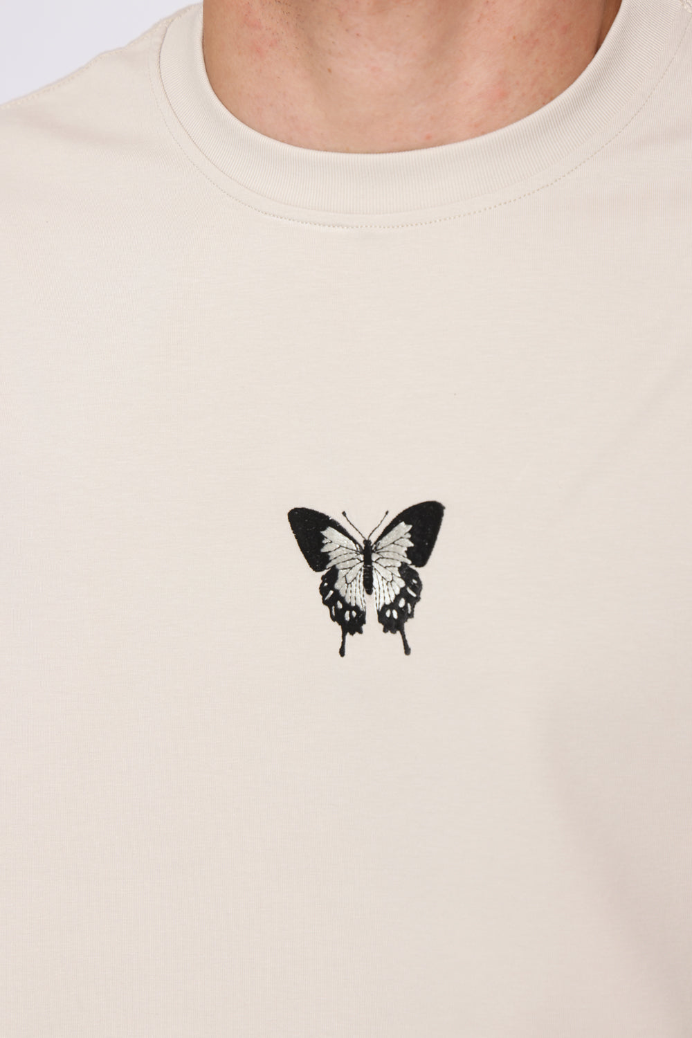 THE SIX 2/6 Zebra butterfly T-shirt חולצת טי שרט - Butterfly Sneakers