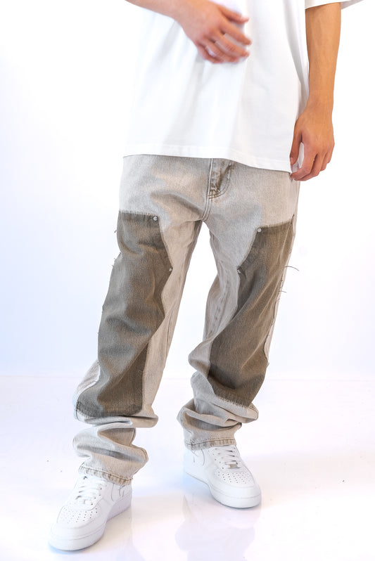 גינס גזרת WIde Leg קרם