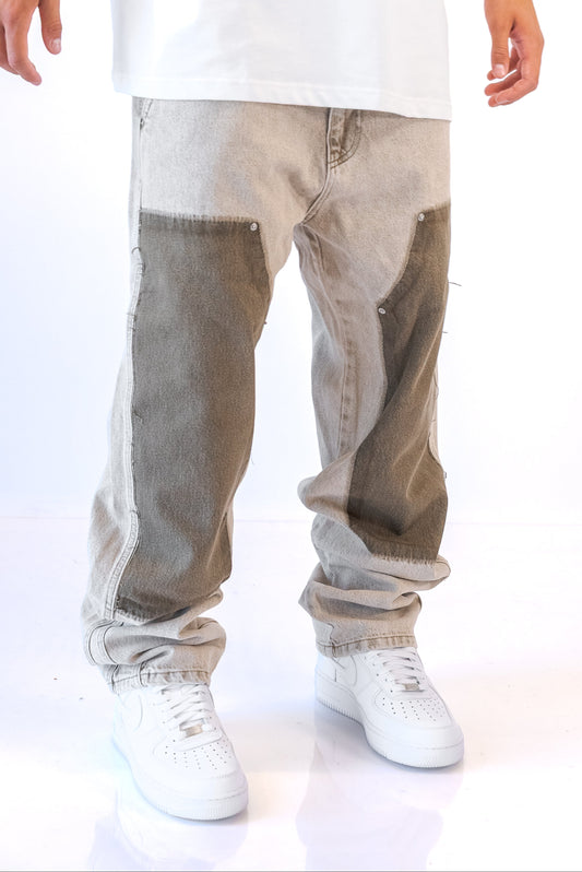 גינס גזרת WIde Leg קרם