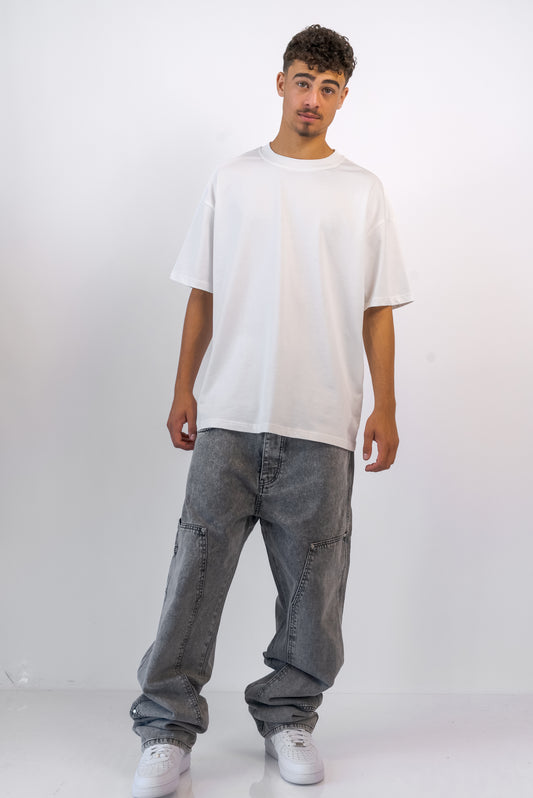 גינס יוטיליטי אפור בגזרה גבוהה