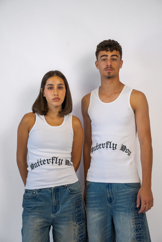Butterfly Tank - White