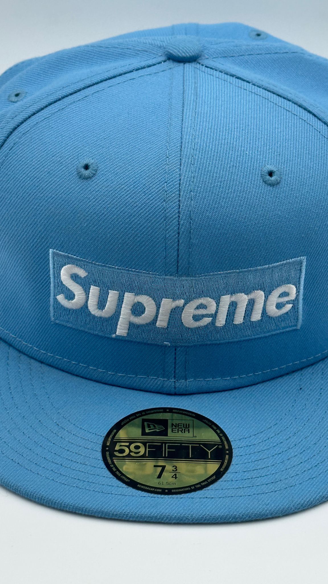 Supreme x New Era Light Blue 'Champions' 59FIFTY (SS21)