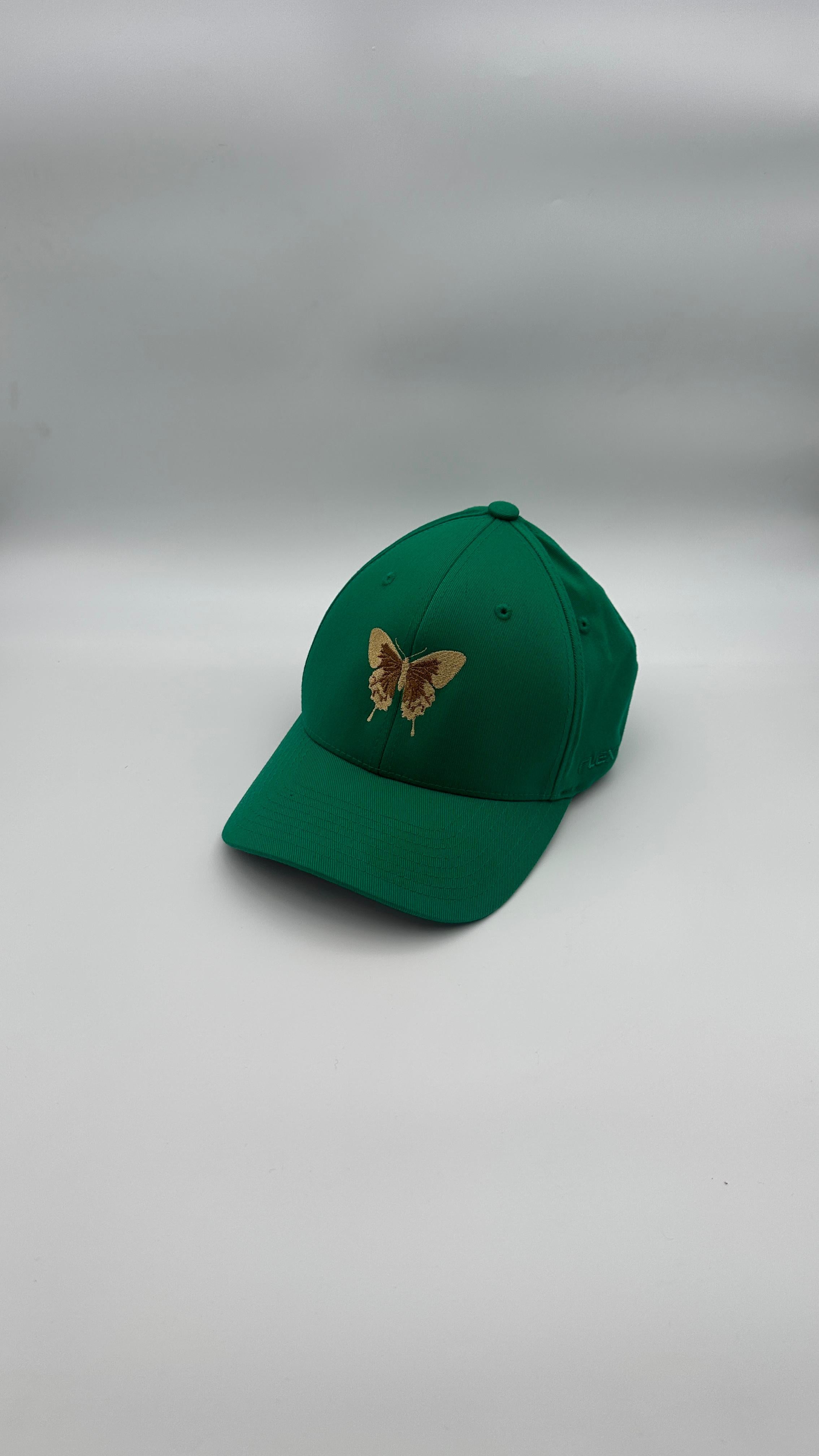 Butterfly Cap gold & green